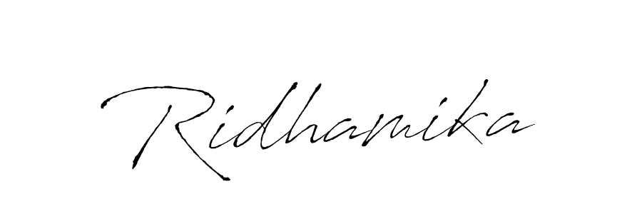 Make a beautiful signature design for name Ridhamika. Use this online signature maker to create a handwritten signature for free. Ridhamika signature style 6 images and pictures png