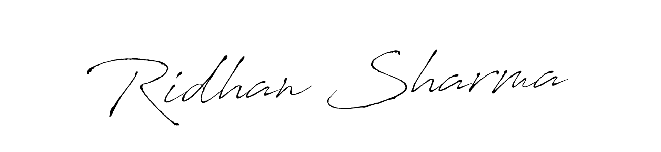 Also we have Ridhan Sharma name is the best signature style. Create professional handwritten signature collection using Antro_Vectra autograph style. Ridhan Sharma signature style 6 images and pictures png