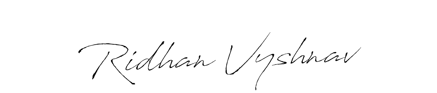 Also we have Ridhan Vyshnav name is the best signature style. Create professional handwritten signature collection using Antro_Vectra autograph style. Ridhan Vyshnav signature style 6 images and pictures png