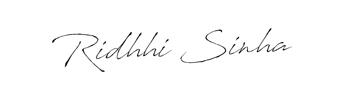 Ridhhi Sinha stylish signature style. Best Handwritten Sign (Antro_Vectra) for my name. Handwritten Signature Collection Ideas for my name Ridhhi Sinha. Ridhhi Sinha signature style 6 images and pictures png