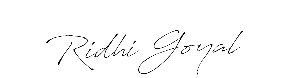 Antro_Vectra is a professional signature style that is perfect for those who want to add a touch of class to their signature. It is also a great choice for those who want to make their signature more unique. Get Ridhi Goyal name to fancy signature for free. Ridhi Goyal signature style 6 images and pictures png