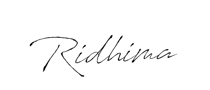 Also we have Ridhima name is the best signature style. Create professional handwritten signature collection using Antro_Vectra autograph style. Ridhima signature style 6 images and pictures png