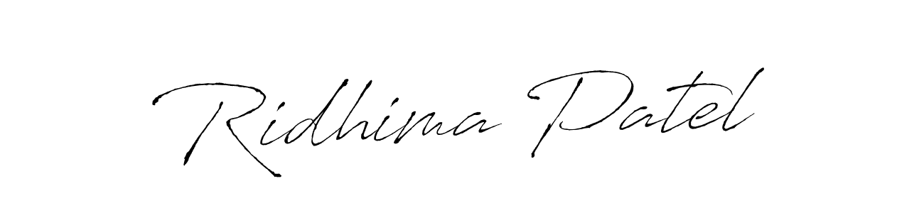 Make a beautiful signature design for name Ridhima Patel. Use this online signature maker to create a handwritten signature for free. Ridhima Patel signature style 6 images and pictures png