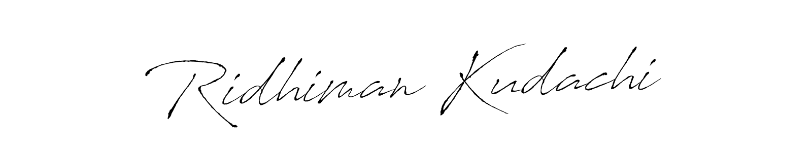 Ridhiman Kudachi stylish signature style. Best Handwritten Sign (Antro_Vectra) for my name. Handwritten Signature Collection Ideas for my name Ridhiman Kudachi. Ridhiman Kudachi signature style 6 images and pictures png