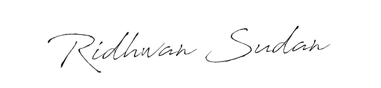 Create a beautiful signature design for name Ridhwan Sudan. With this signature (Antro_Vectra) fonts, you can make a handwritten signature for free. Ridhwan Sudan signature style 6 images and pictures png