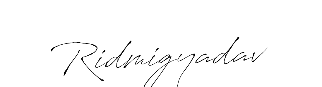 Also You can easily find your signature by using the search form. We will create Ridmigyadav name handwritten signature images for you free of cost using Antro_Vectra sign style. Ridmigyadav signature style 6 images and pictures png