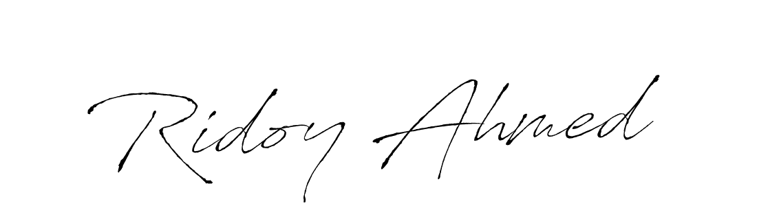 Make a beautiful signature design for name Ridoy Ahmed. Use this online signature maker to create a handwritten signature for free. Ridoy Ahmed signature style 6 images and pictures png