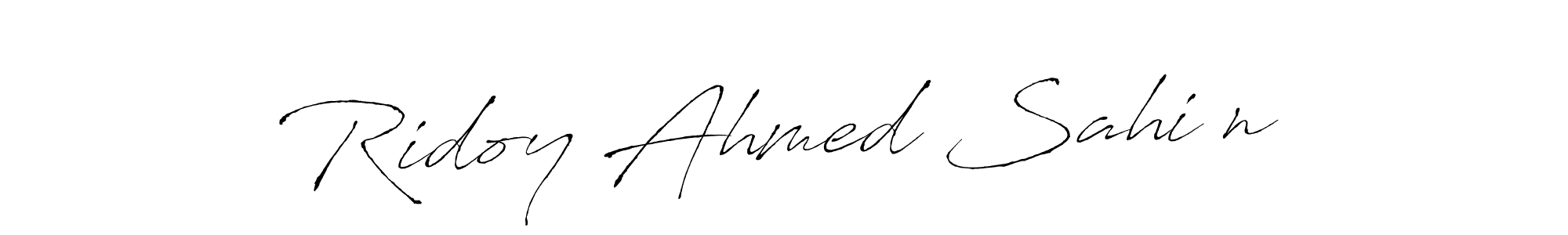 Make a beautiful signature design for name Ridoy Ahmed Sahi♥n. Use this online signature maker to create a handwritten signature for free. Ridoy Ahmed Sahi♥n signature style 6 images and pictures png