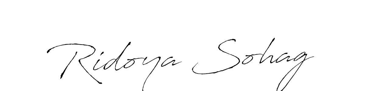 Design your own signature with our free online signature maker. With this signature software, you can create a handwritten (Antro_Vectra) signature for name Ridoya Sohag. Ridoya Sohag signature style 6 images and pictures png