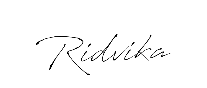 Make a beautiful signature design for name Ridvika. With this signature (Antro_Vectra) style, you can create a handwritten signature for free. Ridvika signature style 6 images and pictures png