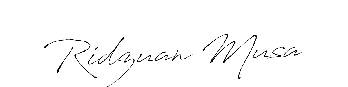 How to make Ridzuan Musa signature? Antro_Vectra is a professional autograph style. Create handwritten signature for Ridzuan Musa name. Ridzuan Musa signature style 6 images and pictures png