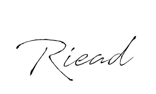 Riead stylish signature style. Best Handwritten Sign (Antro_Vectra) for my name. Handwritten Signature Collection Ideas for my name Riead. Riead signature style 6 images and pictures png