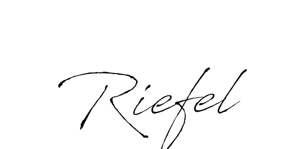 How to make Riefel name signature. Use Antro_Vectra style for creating short signs online. This is the latest handwritten sign. Riefel signature style 6 images and pictures png
