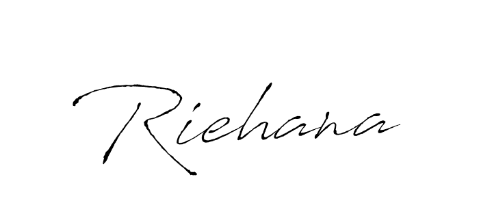 How to make Riehana signature? Antro_Vectra is a professional autograph style. Create handwritten signature for Riehana name. Riehana signature style 6 images and pictures png