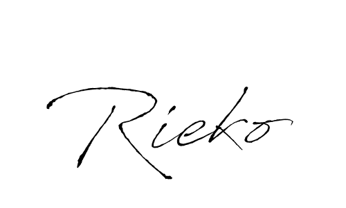 Antro_Vectra is a professional signature style that is perfect for those who want to add a touch of class to their signature. It is also a great choice for those who want to make their signature more unique. Get Rieko name to fancy signature for free. Rieko signature style 6 images and pictures png