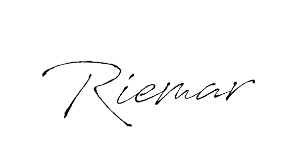 Use a signature maker to create a handwritten signature online. With this signature software, you can design (Antro_Vectra) your own signature for name Riemar. Riemar signature style 6 images and pictures png