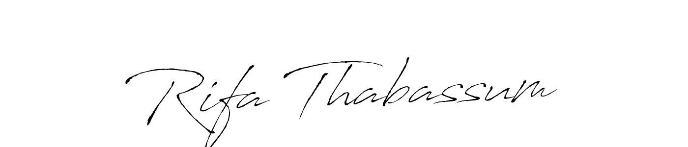 Rifa Thabassum stylish signature style. Best Handwritten Sign (Antro_Vectra) for my name. Handwritten Signature Collection Ideas for my name Rifa Thabassum. Rifa Thabassum signature style 6 images and pictures png