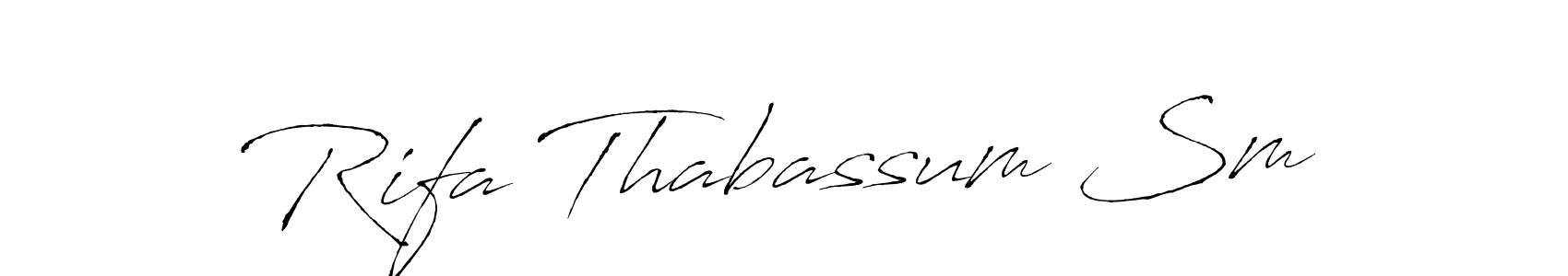 Also we have Rifa Thabassum Sm name is the best signature style. Create professional handwritten signature collection using Antro_Vectra autograph style. Rifa Thabassum Sm signature style 6 images and pictures png