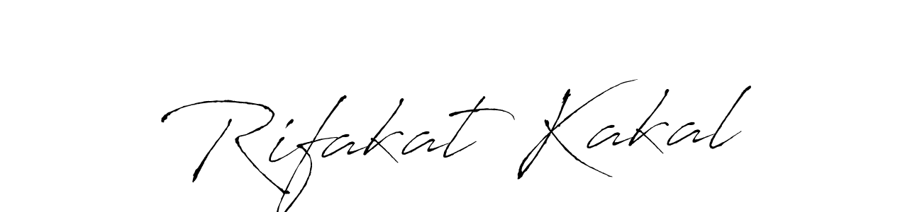 Design your own signature with our free online signature maker. With this signature software, you can create a handwritten (Antro_Vectra) signature for name Rifakat Kakal. Rifakat Kakal signature style 6 images and pictures png