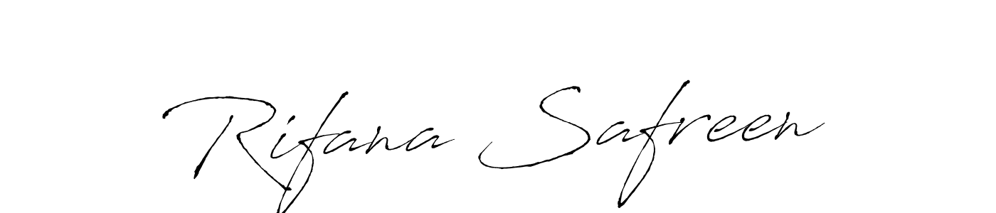 Rifana Safreen stylish signature style. Best Handwritten Sign (Antro_Vectra) for my name. Handwritten Signature Collection Ideas for my name Rifana Safreen. Rifana Safreen signature style 6 images and pictures png