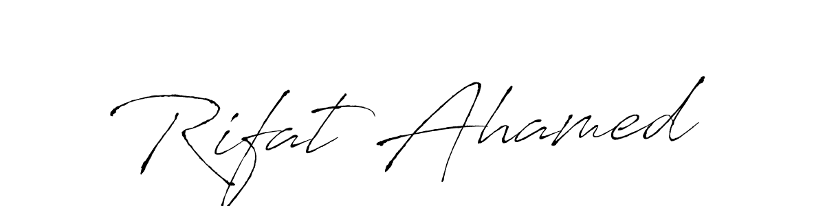 Also we have Rifat Ahamed name is the best signature style. Create professional handwritten signature collection using Antro_Vectra autograph style. Rifat Ahamed signature style 6 images and pictures png