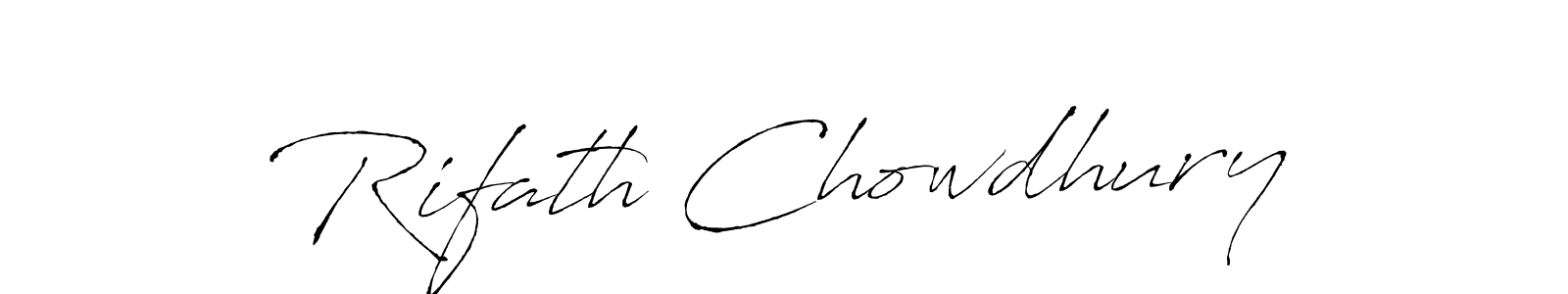 How to make Rifath Chowdhury signature? Antro_Vectra is a professional autograph style. Create handwritten signature for Rifath Chowdhury name. Rifath Chowdhury signature style 6 images and pictures png