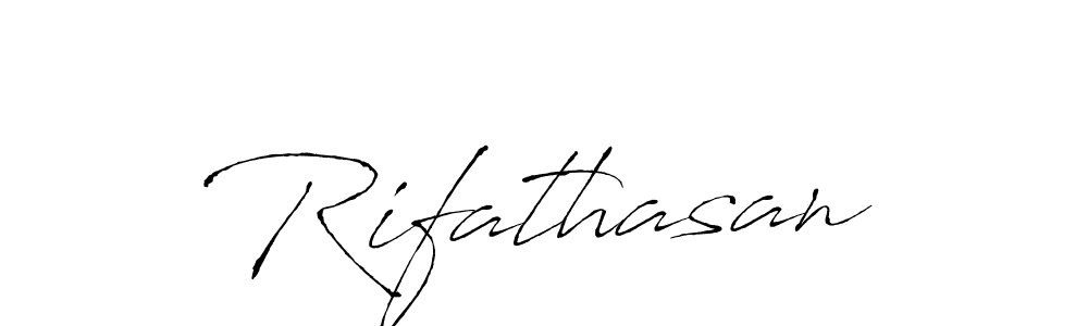 Make a beautiful signature design for name Rifathasan. With this signature (Antro_Vectra) style, you can create a handwritten signature for free. Rifathasan signature style 6 images and pictures png