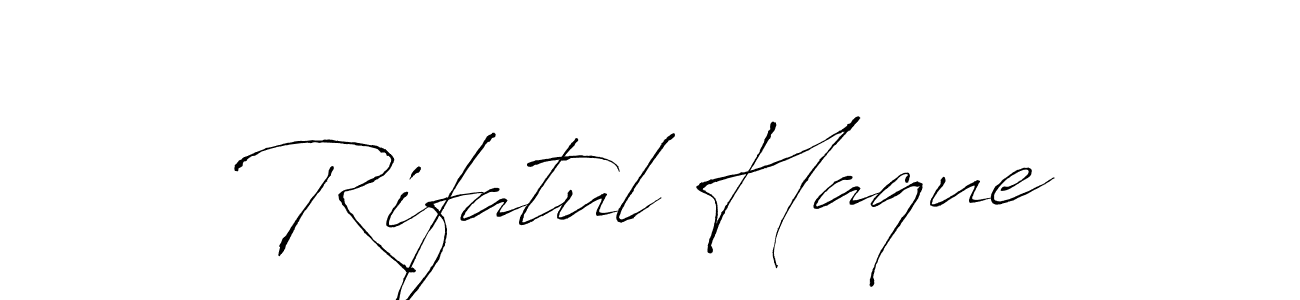 Similarly Antro_Vectra is the best handwritten signature design. Signature creator online .You can use it as an online autograph creator for name Rifatul Haque. Rifatul Haque signature style 6 images and pictures png