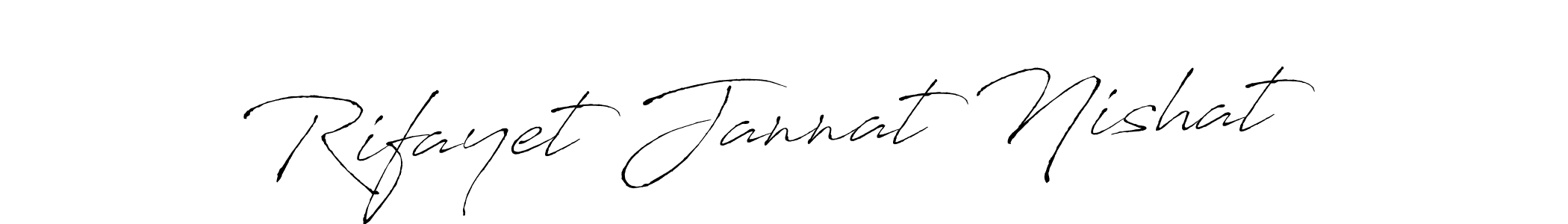 Rifayet Jannat Nishat stylish signature style. Best Handwritten Sign (Antro_Vectra) for my name. Handwritten Signature Collection Ideas for my name Rifayet Jannat Nishat. Rifayet Jannat Nishat signature style 6 images and pictures png