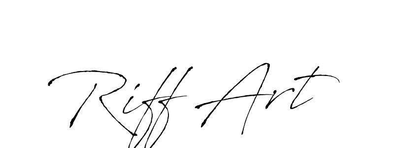 Design your own signature with our free online signature maker. With this signature software, you can create a handwritten (Antro_Vectra) signature for name Riff Art. Riff Art signature style 6 images and pictures png