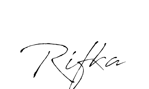 You should practise on your own different ways (Antro_Vectra) to write your name (Rifka) in signature. don't let someone else do it for you. Rifka signature style 6 images and pictures png