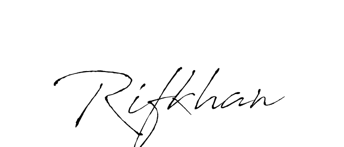 It looks lik you need a new signature style for name Rifkhan. Design unique handwritten (Antro_Vectra) signature with our free signature maker in just a few clicks. Rifkhan signature style 6 images and pictures png