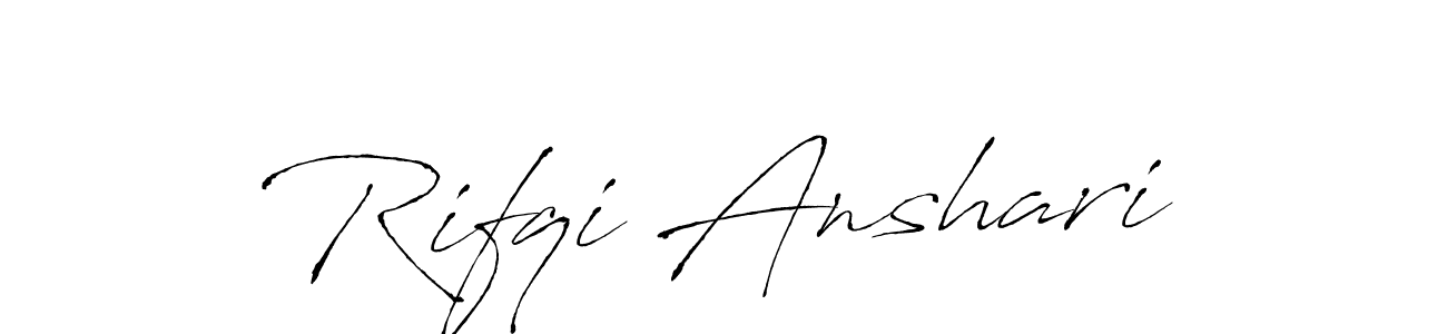 Rifqi Anshari stylish signature style. Best Handwritten Sign (Antro_Vectra) for my name. Handwritten Signature Collection Ideas for my name Rifqi Anshari. Rifqi Anshari signature style 6 images and pictures png