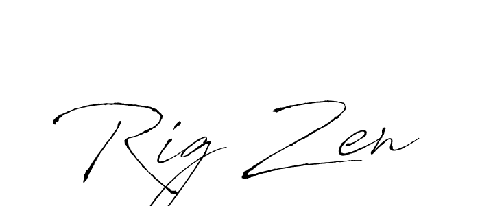 How to Draw Rig Zen signature style? Antro_Vectra is a latest design signature styles for name Rig Zen. Rig Zen signature style 6 images and pictures png