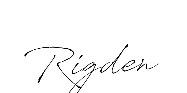 Rigden stylish signature style. Best Handwritten Sign (Antro_Vectra) for my name. Handwritten Signature Collection Ideas for my name Rigden. Rigden signature style 6 images and pictures png