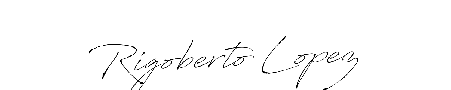 Rigoberto Lopez stylish signature style. Best Handwritten Sign (Antro_Vectra) for my name. Handwritten Signature Collection Ideas for my name Rigoberto Lopez. Rigoberto Lopez signature style 6 images and pictures png