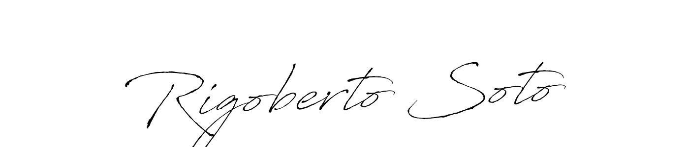 Rigoberto Soto stylish signature style. Best Handwritten Sign (Antro_Vectra) for my name. Handwritten Signature Collection Ideas for my name Rigoberto Soto. Rigoberto Soto signature style 6 images and pictures png