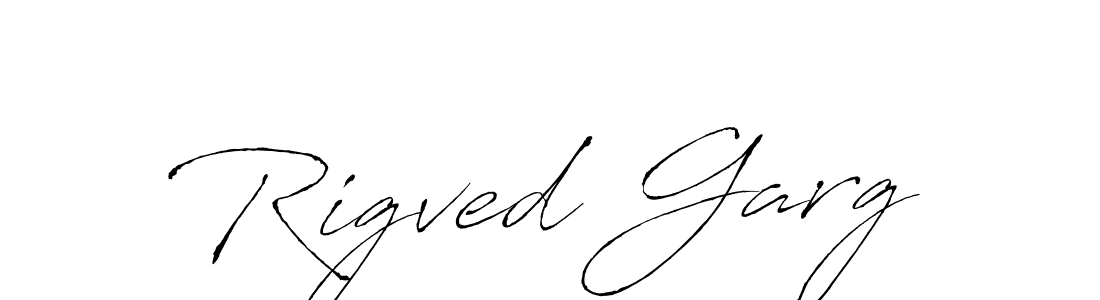 Rigved Garg stylish signature style. Best Handwritten Sign (Antro_Vectra) for my name. Handwritten Signature Collection Ideas for my name Rigved Garg. Rigved Garg signature style 6 images and pictures png