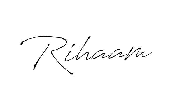 Similarly Antro_Vectra is the best handwritten signature design. Signature creator online .You can use it as an online autograph creator for name Rihaam. Rihaam signature style 6 images and pictures png