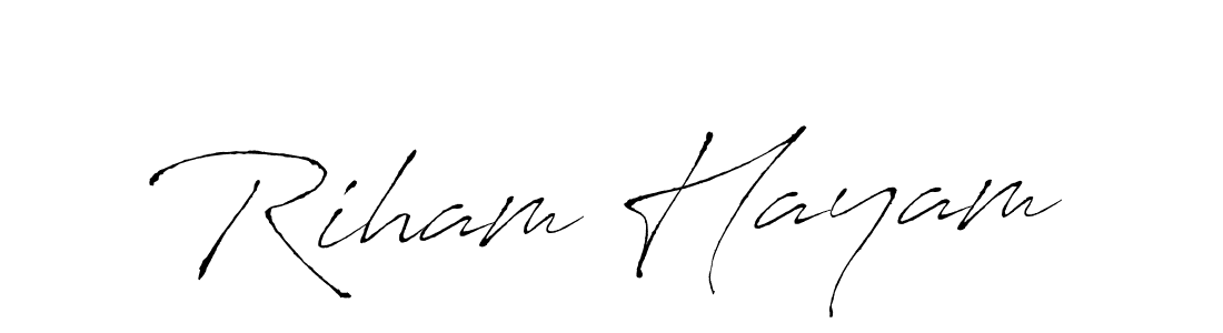 Use a signature maker to create a handwritten signature online. With this signature software, you can design (Antro_Vectra) your own signature for name Riham Hayam. Riham Hayam signature style 6 images and pictures png