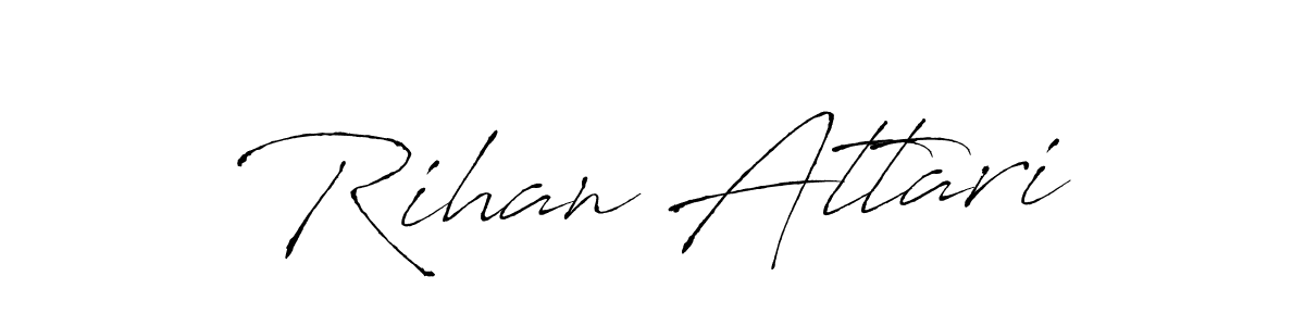 Rihan Attari stylish signature style. Best Handwritten Sign (Antro_Vectra) for my name. Handwritten Signature Collection Ideas for my name Rihan Attari. Rihan Attari signature style 6 images and pictures png