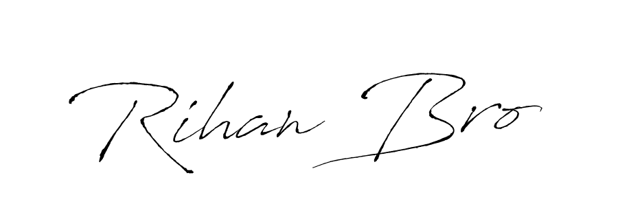 Also You can easily find your signature by using the search form. We will create Rihan Bro name handwritten signature images for you free of cost using Antro_Vectra sign style. Rihan Bro signature style 6 images and pictures png