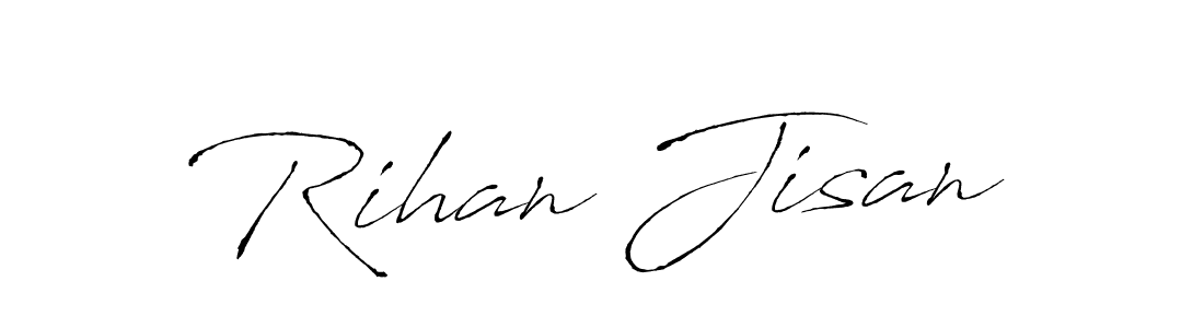 Also You can easily find your signature by using the search form. We will create Rihan Jisan name handwritten signature images for you free of cost using Antro_Vectra sign style. Rihan Jisan signature style 6 images and pictures png