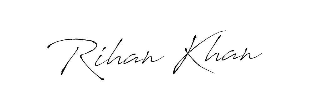 You should practise on your own different ways (Antro_Vectra) to write your name (Rihan Khan) in signature. don't let someone else do it for you. Rihan Khan signature style 6 images and pictures png