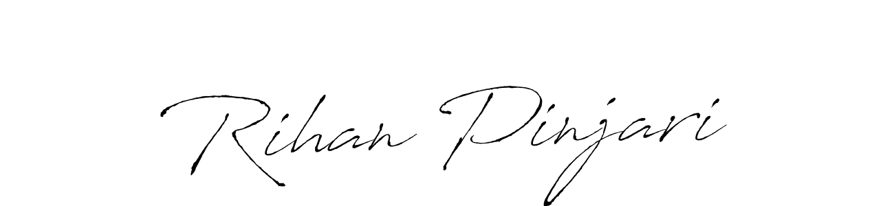 Make a short Rihan Pinjari signature style. Manage your documents anywhere anytime using Antro_Vectra. Create and add eSignatures, submit forms, share and send files easily. Rihan Pinjari signature style 6 images and pictures png
