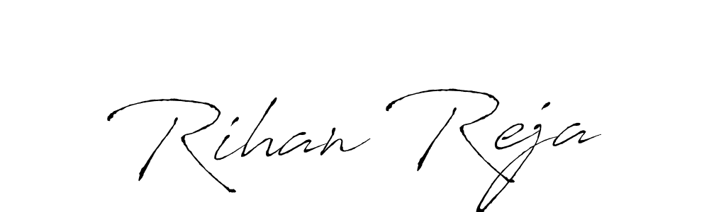 Similarly Antro_Vectra is the best handwritten signature design. Signature creator online .You can use it as an online autograph creator for name Rihan Reja. Rihan Reja signature style 6 images and pictures png