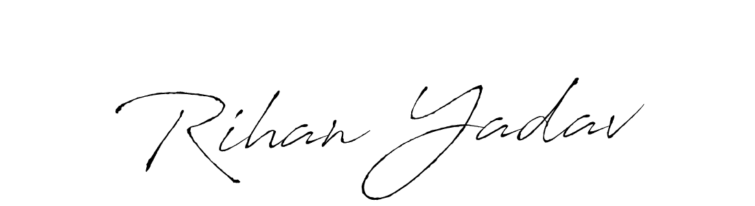 Also we have Rihan Yadav name is the best signature style. Create professional handwritten signature collection using Antro_Vectra autograph style. Rihan Yadav signature style 6 images and pictures png