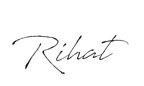 How to Draw Rihat signature style? Antro_Vectra is a latest design signature styles for name Rihat. Rihat signature style 6 images and pictures png