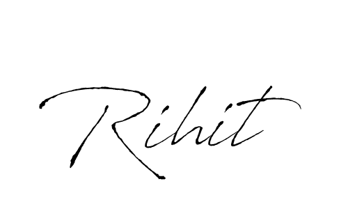 Rihit stylish signature style. Best Handwritten Sign (Antro_Vectra) for my name. Handwritten Signature Collection Ideas for my name Rihit. Rihit signature style 6 images and pictures png