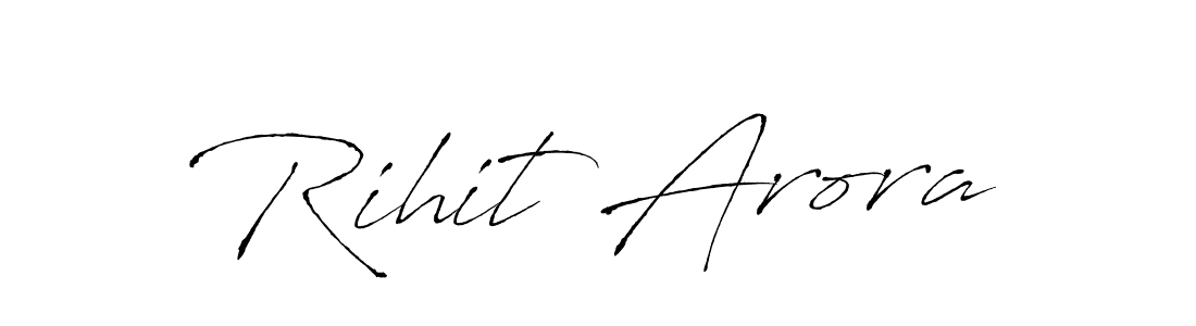 Make a beautiful signature design for name Rihit Arora. Use this online signature maker to create a handwritten signature for free. Rihit Arora signature style 6 images and pictures png